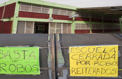 Familias se quejan por robos reiterados en escuela de Villa Soldati