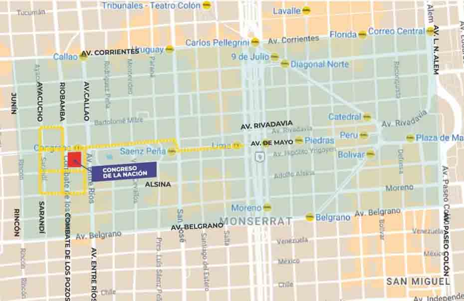 Dificultad para circular en torno al Congreso