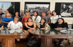 Reunión de legisladores y comuneros de la UCR con la presencia de la presidenta comunal