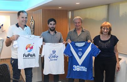 Vélez Social y FuPeA (Fundación Pediátrica Argentina) sellaron un acuerdo de colaboración mutua