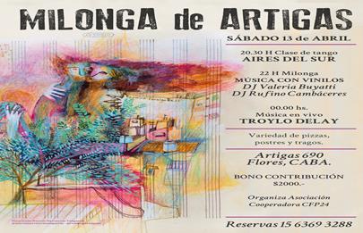 ¡Vuelve la Milonga de Artigas!
