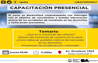 Capacitación presencial sobre correcto uso de los artefactos de gas natural