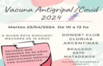Campaña de vacuna antigripal/covid 2024 en la Comuna 9