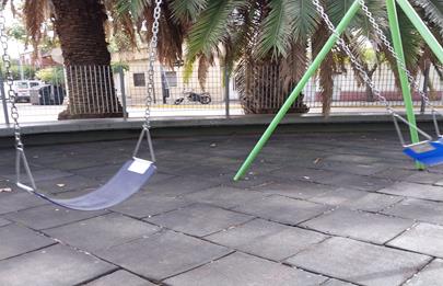 Obras de mantenimiento en parques y plazas de la comuna