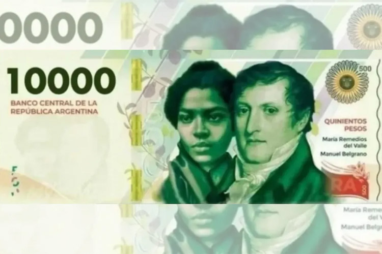 En mayo pondrán en circulación los billetes de 10.000 pesos