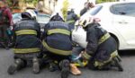 Choque entre una camioneta y un auto en Jujuy y Estados Unidos: una mujer trasladada al Hospital Ramos Mejía