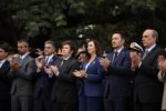 Malvinas: Jorge Macri acompañó el acto oficial con Milei en Plaza San Martín de Retiro y mencionó el padrón porteño de veteranos
