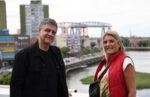 La presidenta comunal visitó La Boca con Jorge Macri