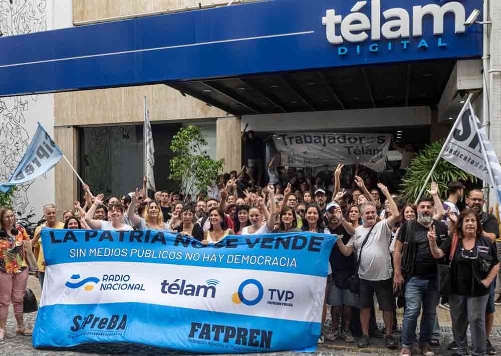 Balvanera: festival por los 79 años de Télam frente al Congreso
