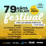 Festival musical por los 79 años de Télam y en defensa de todos los medios públicos