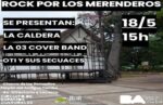 Se viene “Rock por los Merenderos” en Parque Avellaneda