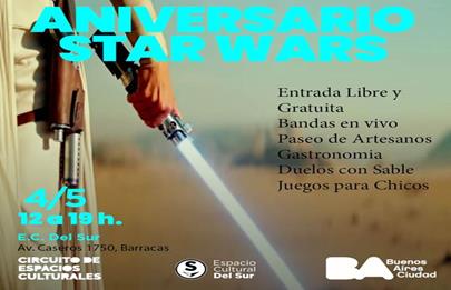 Aniversario Star Wars en el Espacio Cultural del Sur