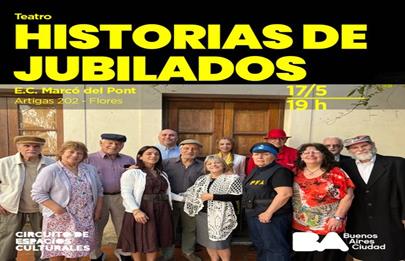 Propuesta teatral en Flores “Historias de jubilados” de Luis Ordaz