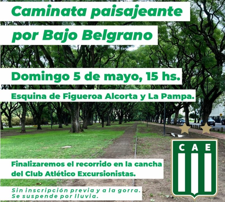 Caminata Paisajeante por Bajo Belgrano