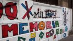 Almagro: la comunidad educativa restaurará los murales en homenaje a desaparecidos en el polideportivo de Sarmiento y Medrano