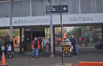 Incendio y evacuación de pacientes en el hospital aeronáutico