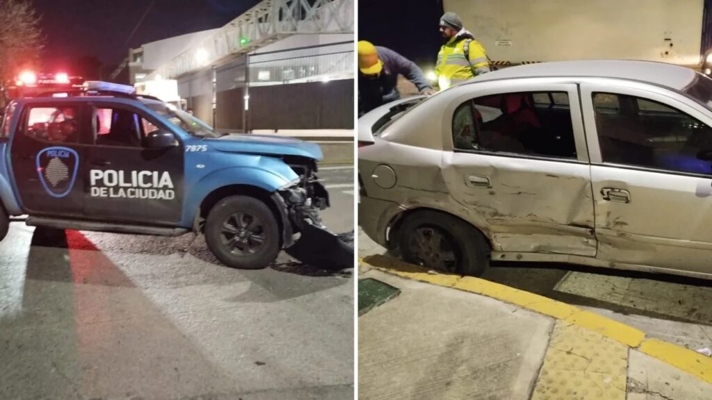 Barracas: cinco heridos tras un choque entre un patrullero y un auto particular