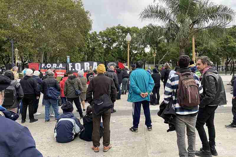 FORA conmemoró el Día del Trabajador en Plaza Miserere de Balvanera