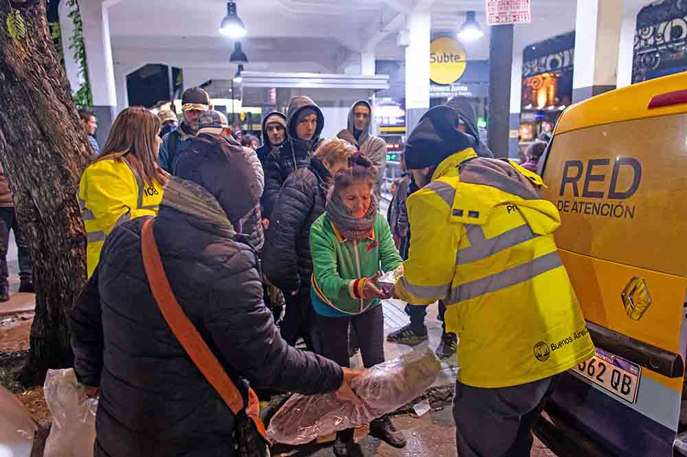 Atención para personas en situación de calle ante la ola de frío