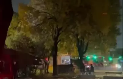 Incendio en un edificio en Villa Soldati