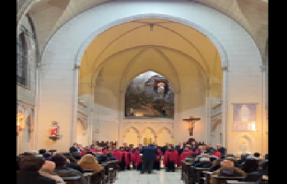El coro polifónico nacional de ciegos, a sala llena