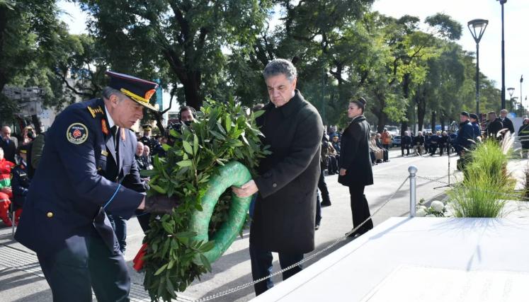 Jorge Macri rindió homenaje a los bomberos fallecidos en cumplimiento del deber