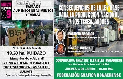 Actividades contra la Ley Bases en Mataderos