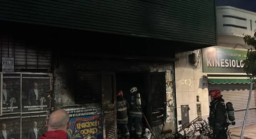Incendio en un local de Nueva Pompeya sin heridos