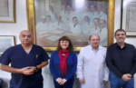 Comuneros en el hospital Santojanni