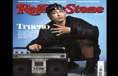 Trueno “de La Boca a la tapa de la Rolling Stone”