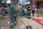 Belgrano R: derrumbe en una obra en construcción