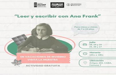 Leer y escribir con Ana Frank