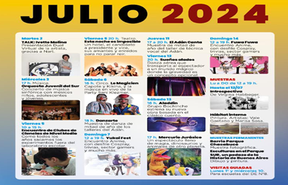 El Espacio Cultural Adán Buenosayres presenta la programación de julio