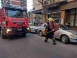 Abasto: principio de incendio en un comercio de Bustamante y Corrientes