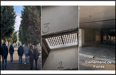 Ante las protestas comuneros y diputados visitan el cementerio