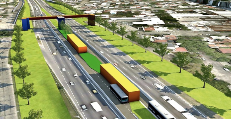 Masterplan de la Autopista Dellepiane: el GCBA construirá un parque lineal, sumará un carril de transporte público y otro puente
