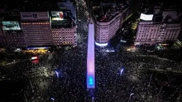 Copa América: incidentes en el obelisco con destrozos enfrentamientos y detenidos