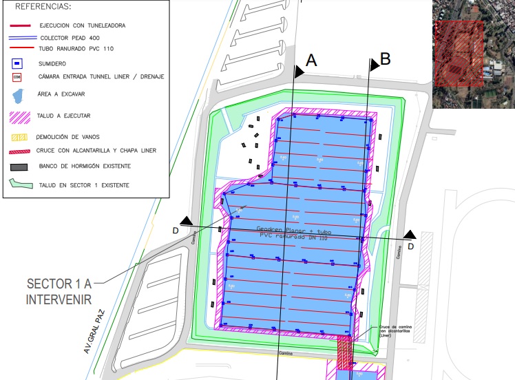 Por menos dinero, el GCBA preadjudicó la nueva etapa del reservorio del Parque Sarmiento