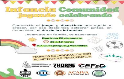 Infancia comunidad “jugando celebrando”