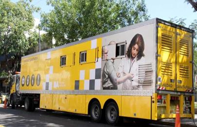 La Unidad Sanitaria Móvil en la Comuna 7