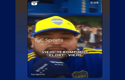 El video del hincha de Boca de Mataderos que se hizo viral