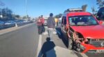 Un camión y una camioneta chocaron en la General Paz, altura Superí