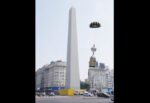La Conmebol promocionó los octavos de final de la Copa Libertadores con una animación en el Obelisco