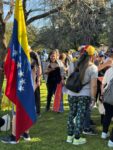 Con la presencia de Patricia Bullrich y Catherine Fulop, la comunidad venezolana protestó en Parque Saavedra contra Nicolás Maduro