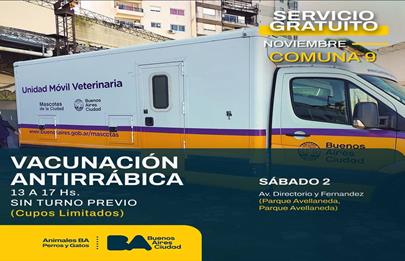 Jornada de vacunación antirrábica gratuita