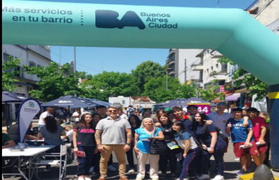 El presidente comunal visitó “Más Servicios en tu Barrio”