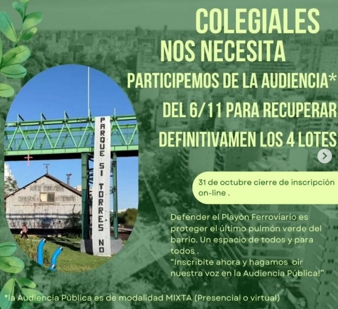 Colegiales nos necesita!
