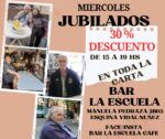 El Bar La Escuela ofrecerá descuentos para ayudar a jubilados