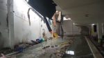 Caballito: se derrumbó una obra en construcción, dañó el natatorio lindero y hubo varios heridos