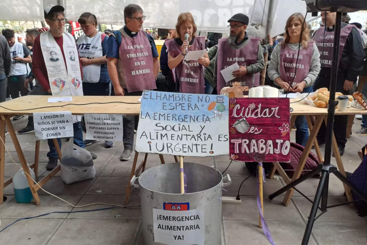 Organizaciones sociales reclaman la sanción de una ley para abordar la emergencia alimentaria